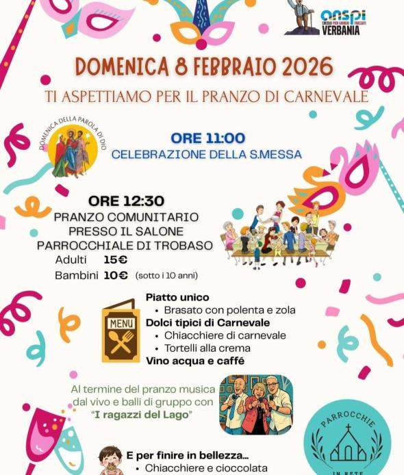 parrocchia Trobaso Carnevale 2026