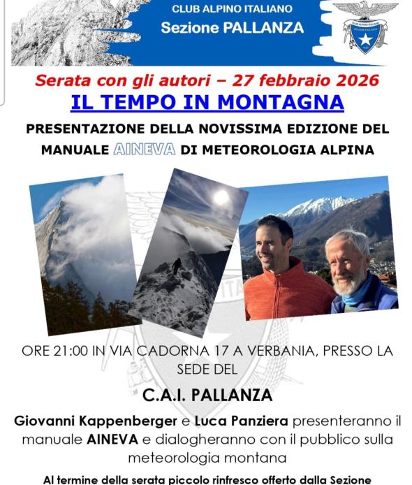 Serata con gli autori - Il tempo in montagna