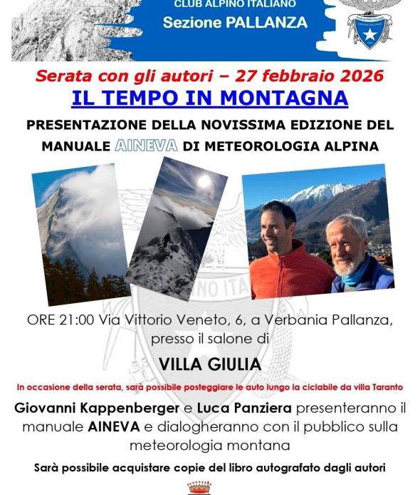 Serata con gli autori - Il tempo in montagna