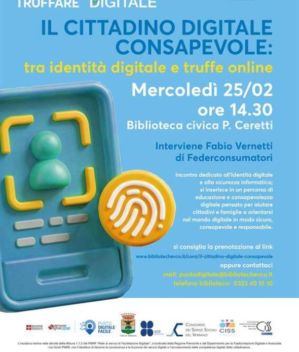 "Il cittadino digitale consapevole". Tra identità digitale e truffe online