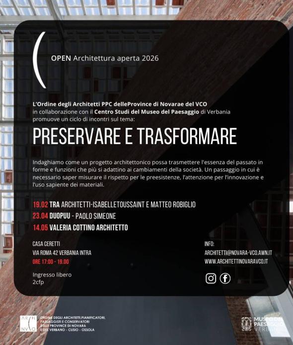 Preservare e trasformare: riflessioni sull’Architettura e il Paesaggio