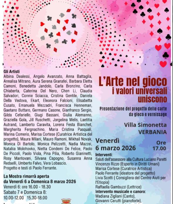 L'Arte nel gioco. I valori universali uniscono.