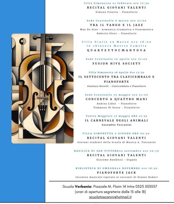 Stagione Concerti 2026 Scuola Toscanini