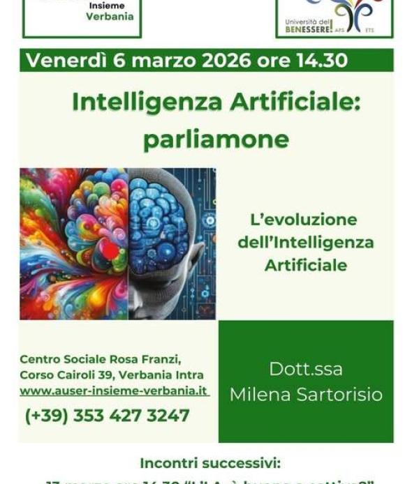 INTELLIGENZA ARTIFICIALE : PARLIAMONE