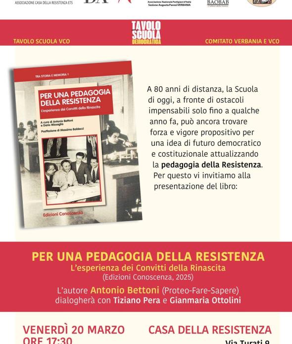 Per una pedagogia della Resistenza