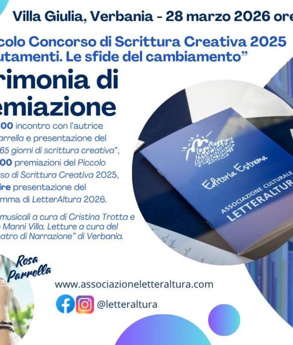 Cerimonia di premiazione del Piccolo Concorso di Scrittura Creativa 2025