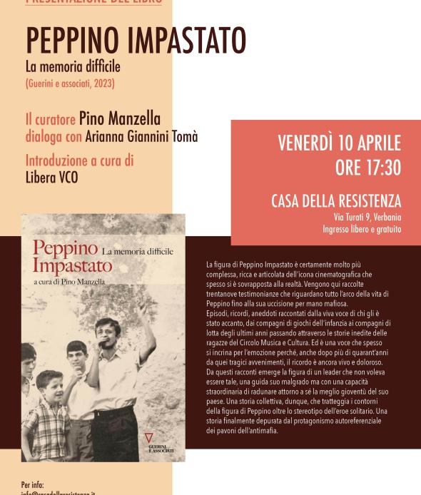 Presentazione del libro: Peppino Impastato. La memoria difficile