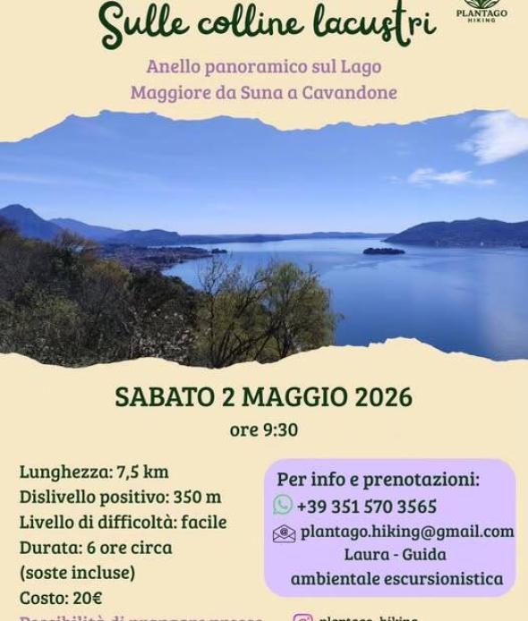 Escursione guidata: Sulle colline lacustri