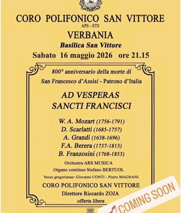 Concerto Coro Polifonico San Vittore  16 05 26