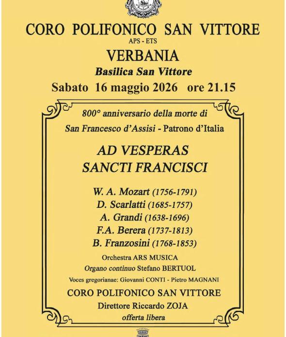 Concerto Coro Polifonico San Vittore  16 05 26