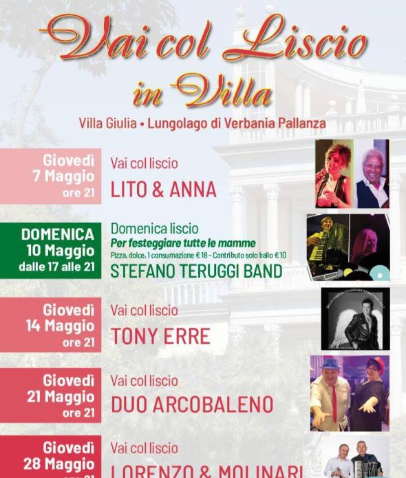 Vai col Liscio in Villa maggio 2026
