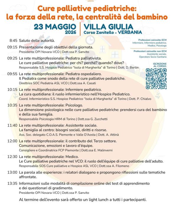  Cure palliative pediatriche: la forza della rete, la centralità del bambino
