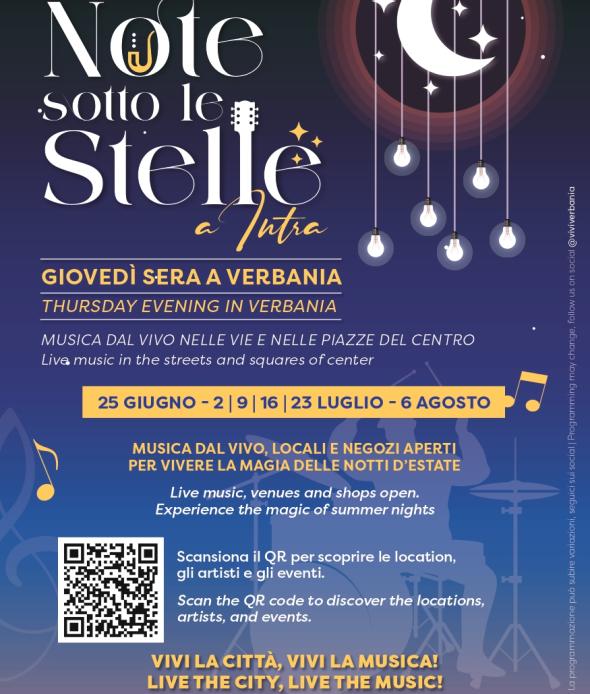 note sotto le stelle 2026 locandina