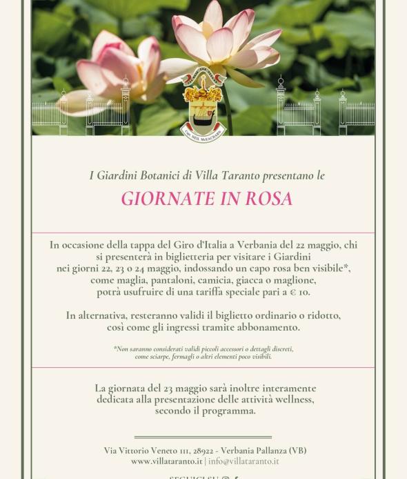 GIORNATE IN ROSA