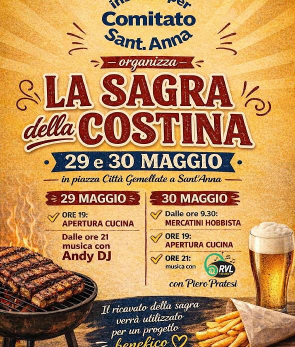 La sagra della costina in Piazza Città Gemellate