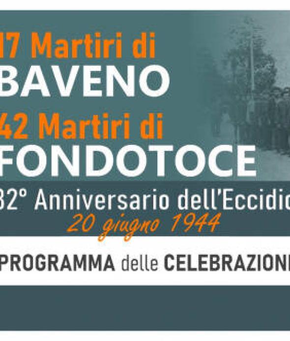82 anniversario eccidio Fondotoce