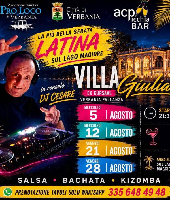 SERATA LATINA A VILLA GIULIA AGOSTO 2026