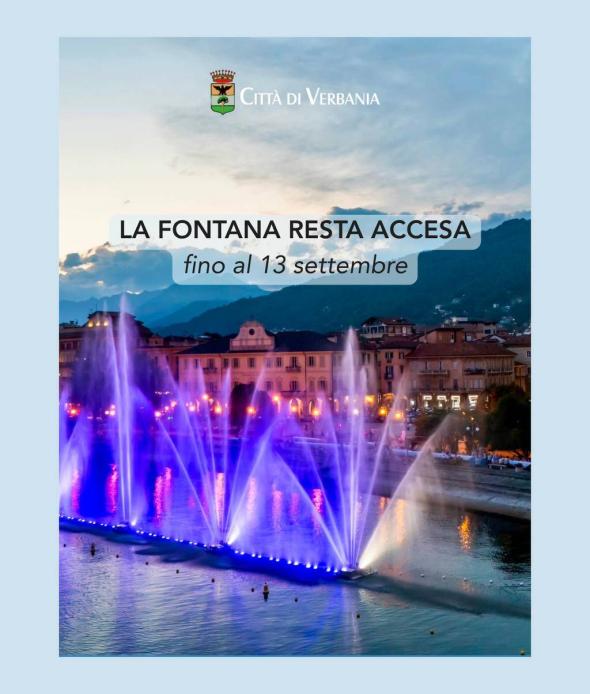 acqua e luce fino a settembre