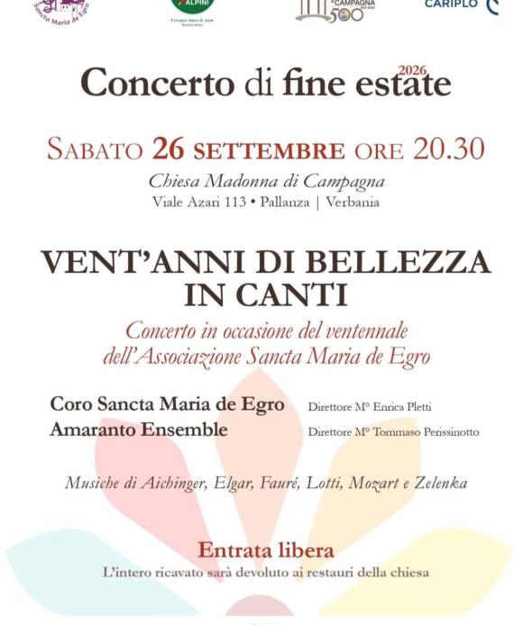 Concerto di fine estate 2026