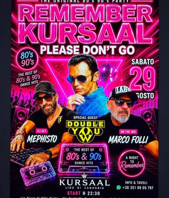 REMEMBER KURSAAL - NUOVA DATA 