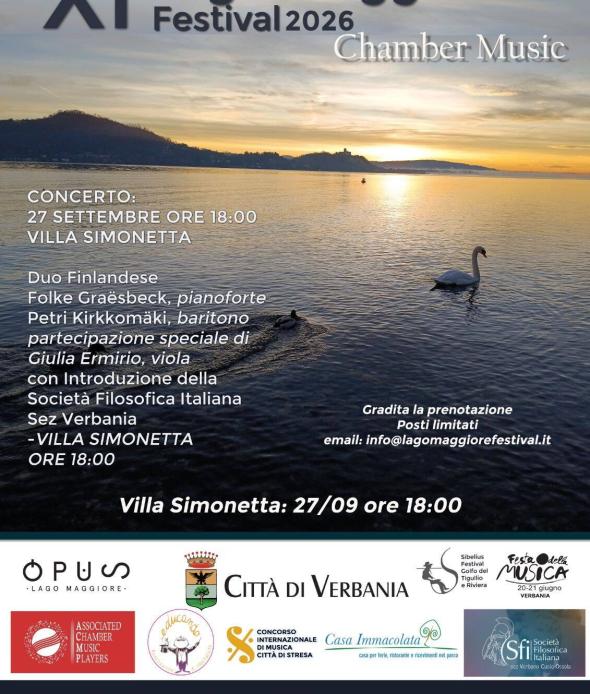 Lago Maggiore Festival XI edizione 2026 locandina
