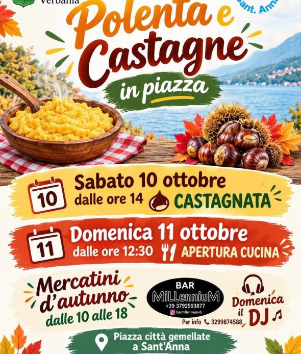 Polenta e castagne in piazza