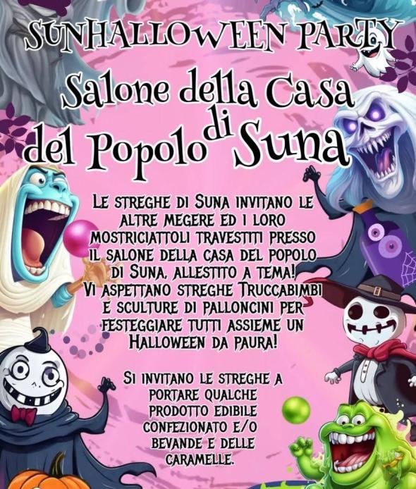 SunHalloween Party Salone della Casa del Popolo di Suna
