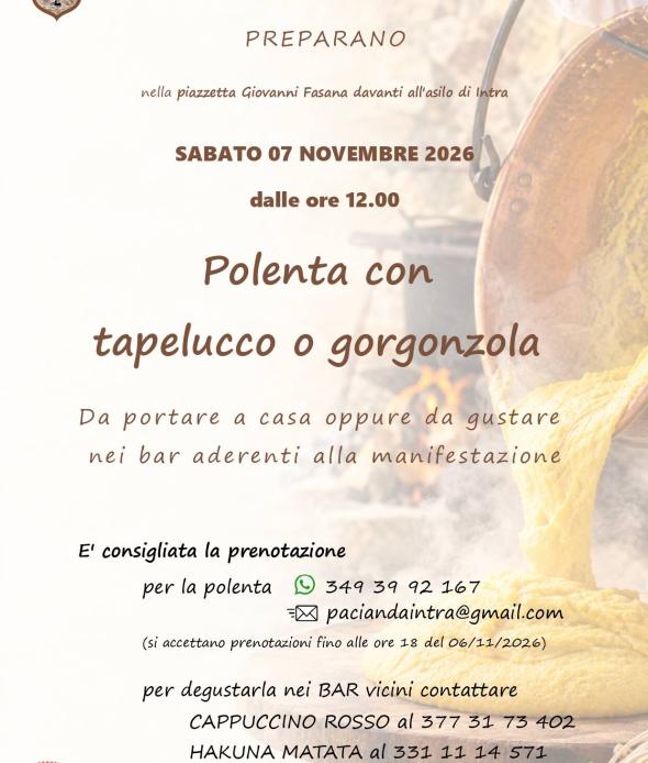 Polenta e tapelucco o gorgonzola 