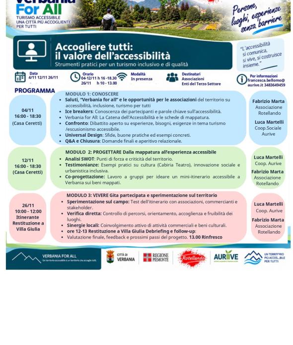 VERBANIA FOR ALL