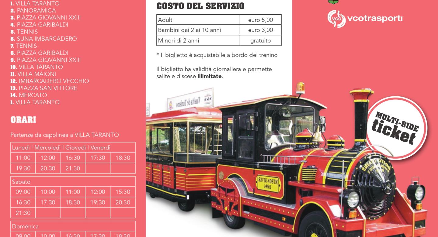 orari Trenino turistico hop on hop off orari Trenino turistico hop on hop off