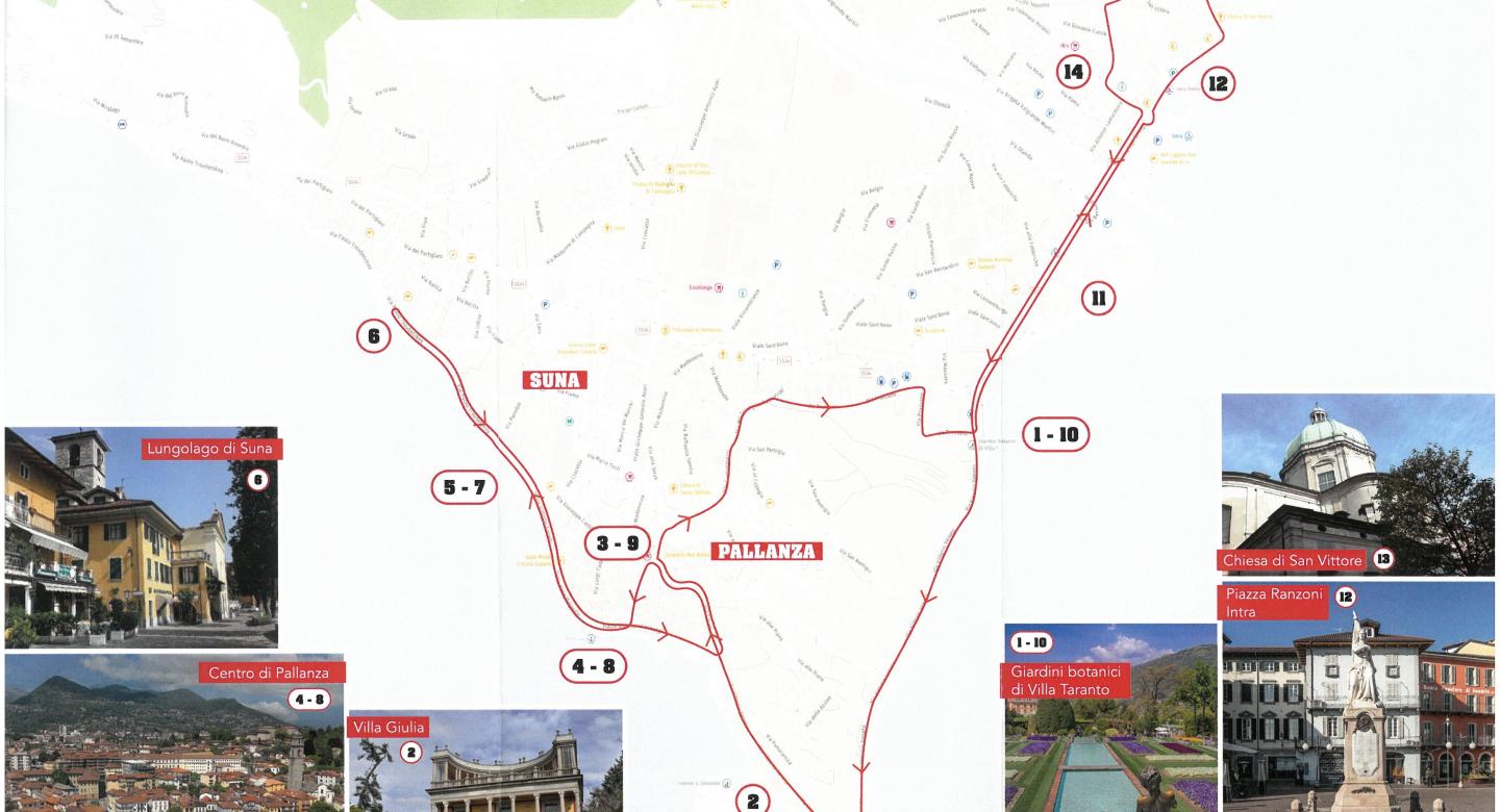 MAPPA Trenino Turistico della Città di Verbania