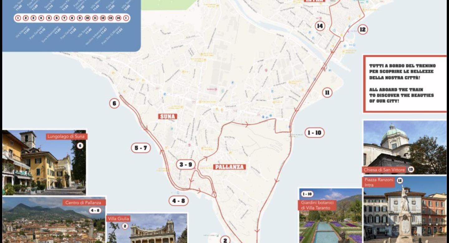 MAPPA Trenino Turistico della Città di Verbania