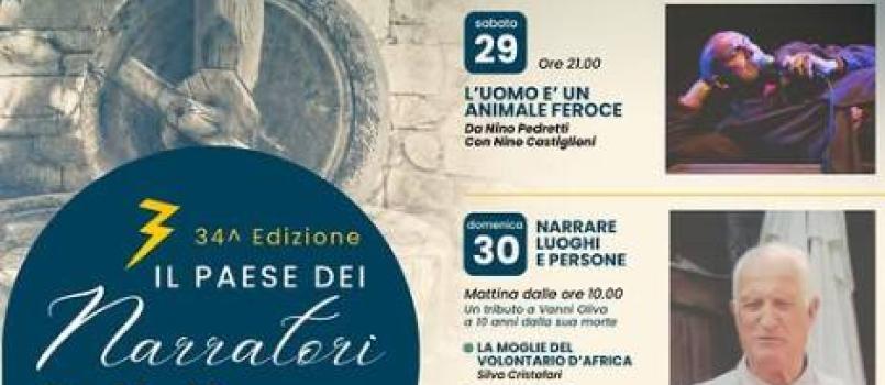 Paese dei Narratori 2026 programma completo