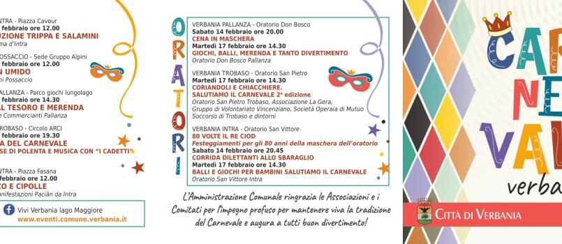 Volantino Carnevale Verbanese 2026
