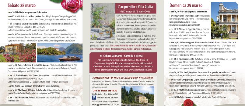 Depliant Camelia 28-29 marzo 2026 contenuti