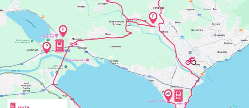 mappa percorso Giro