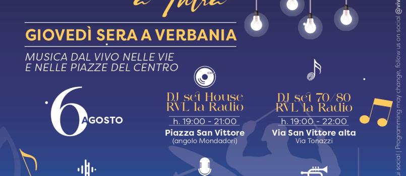 6 agosto 2026 Note sotto le stelle a Intra