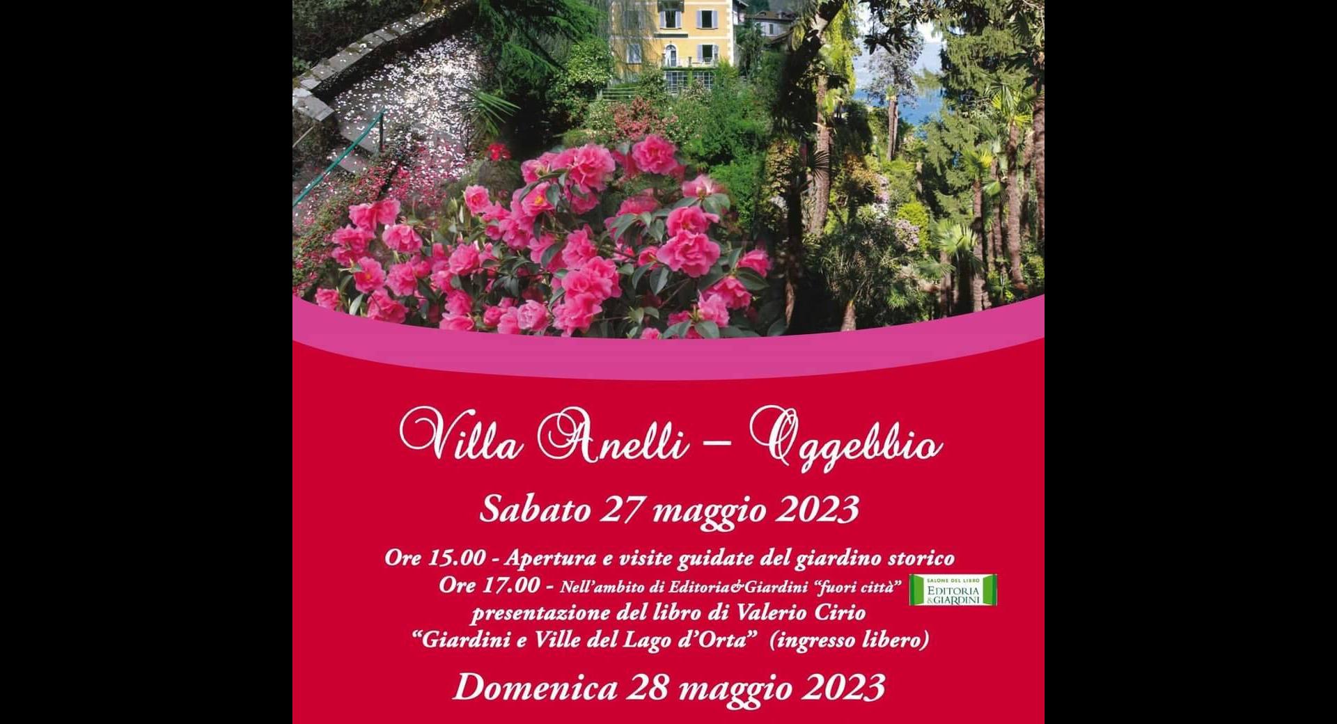 Visite Villa Anelli 27 e 28 maggio 23 Editoria