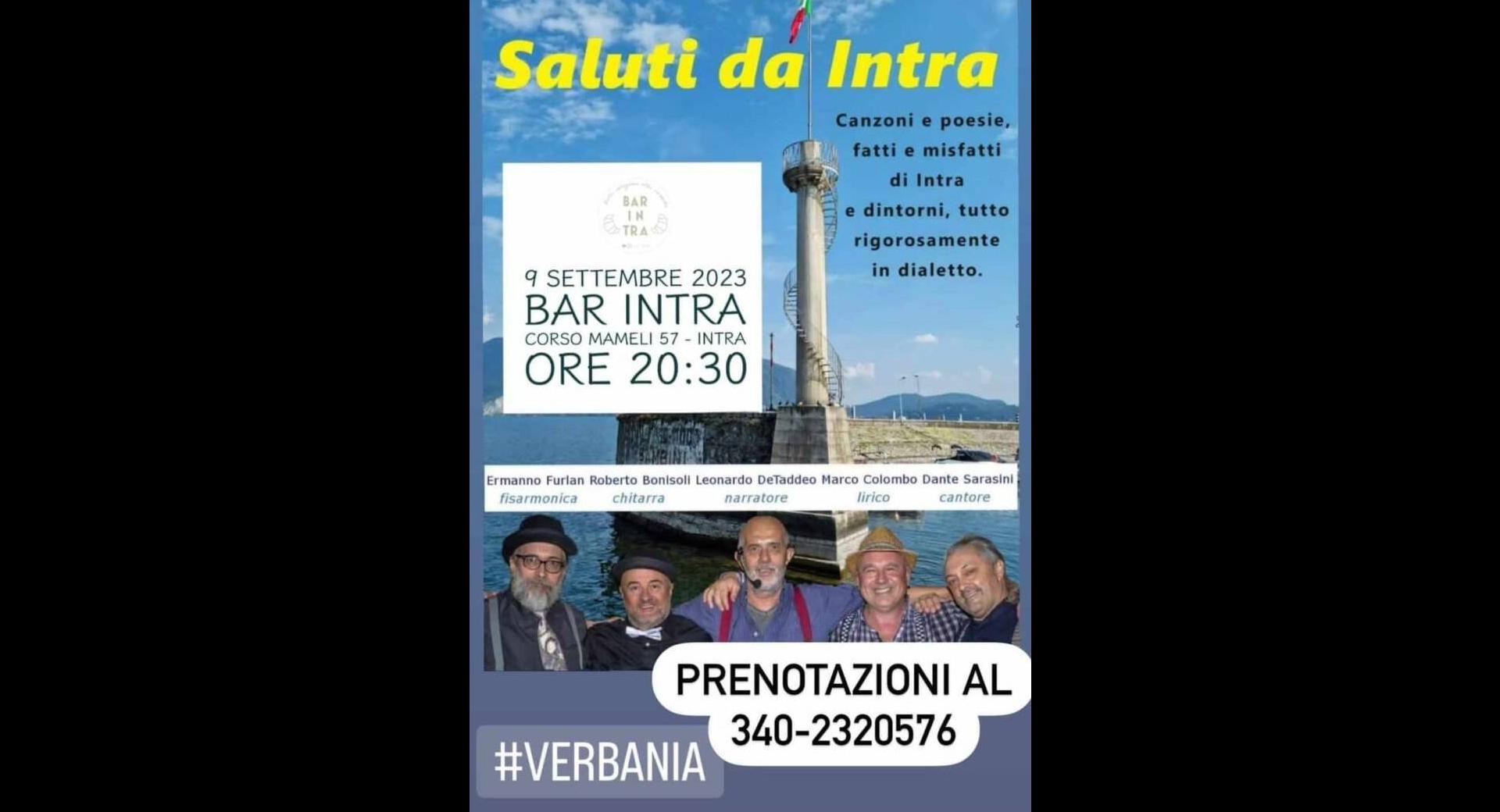Saluti da Intra 9 settembre 2023