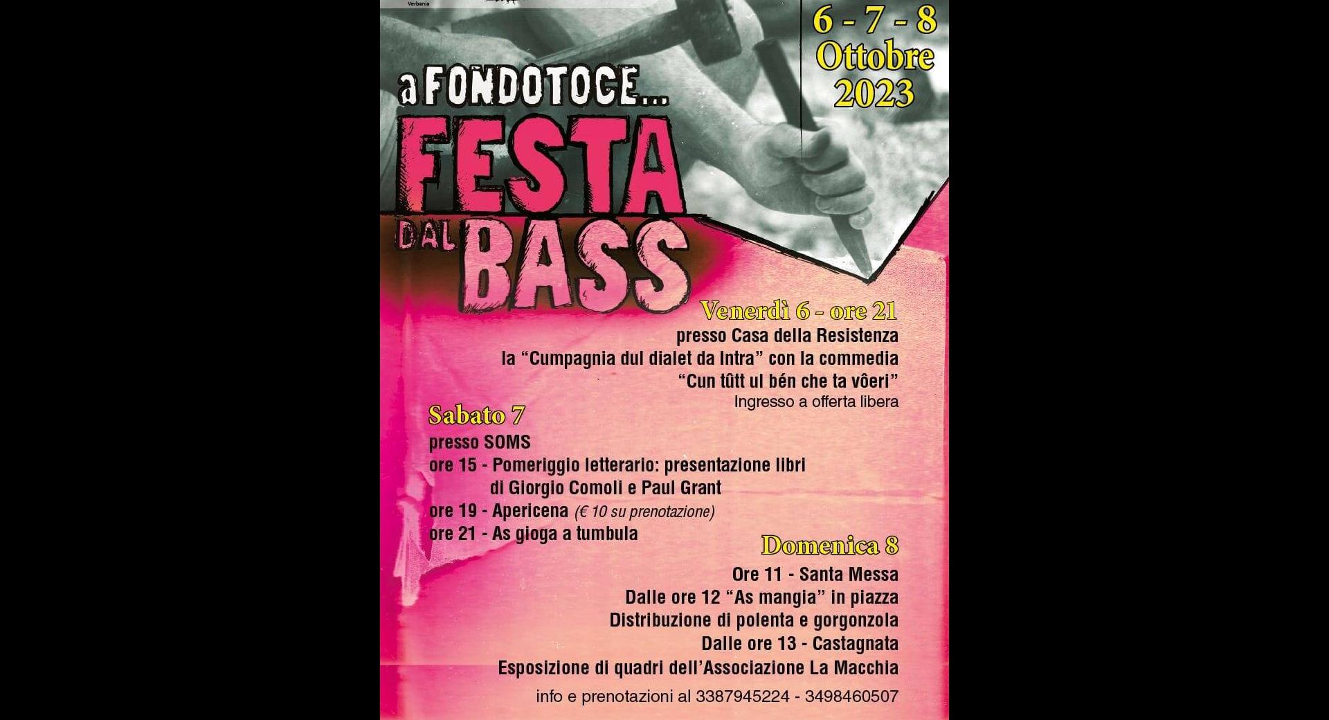 Festa del Bass ottobre 23