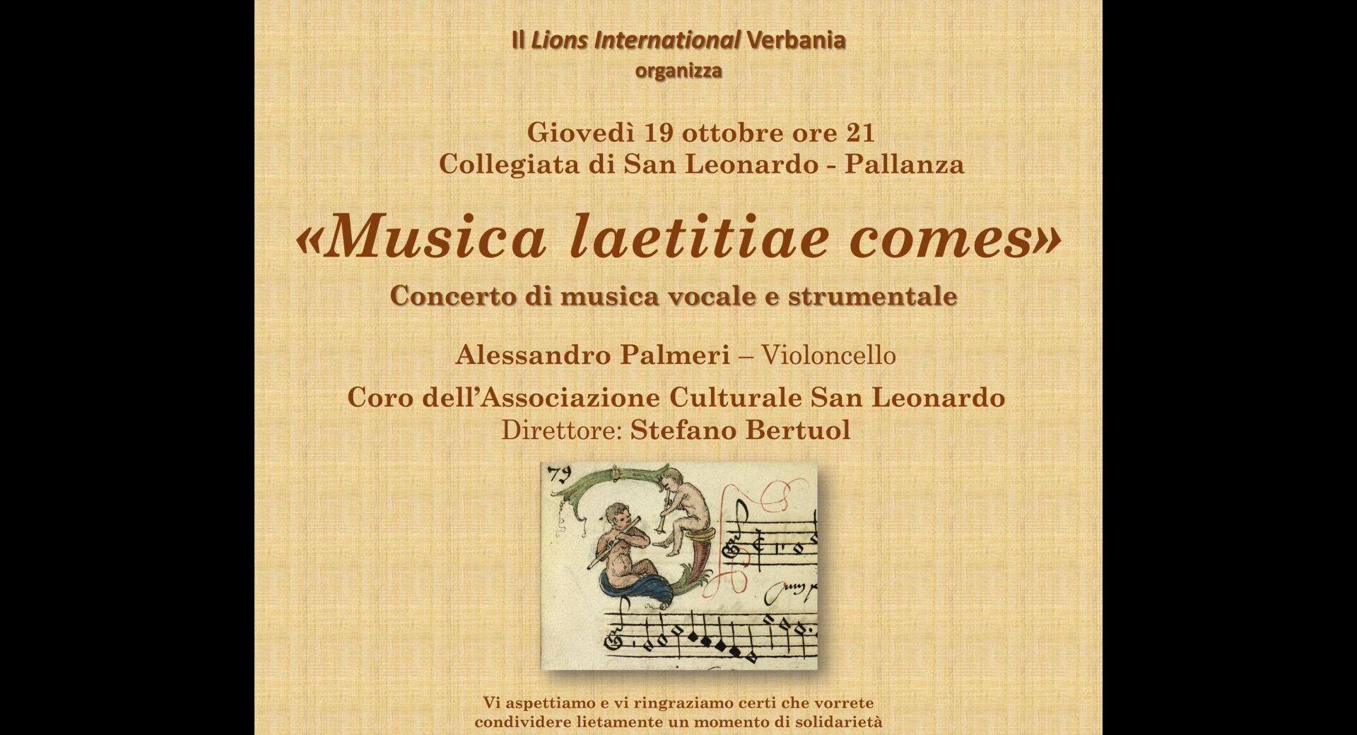 Musica laetitia comes 19 10 23