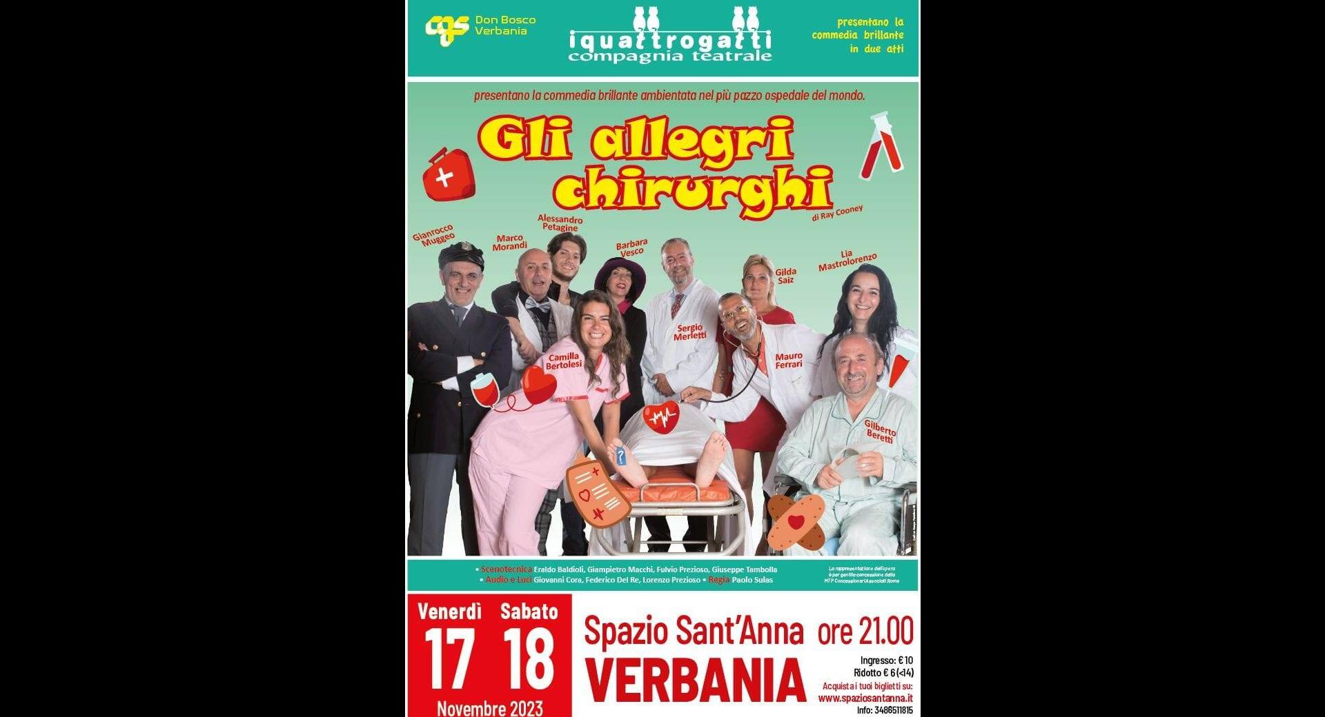 Gli allegri chirurghi 17 e 18 novembre 23