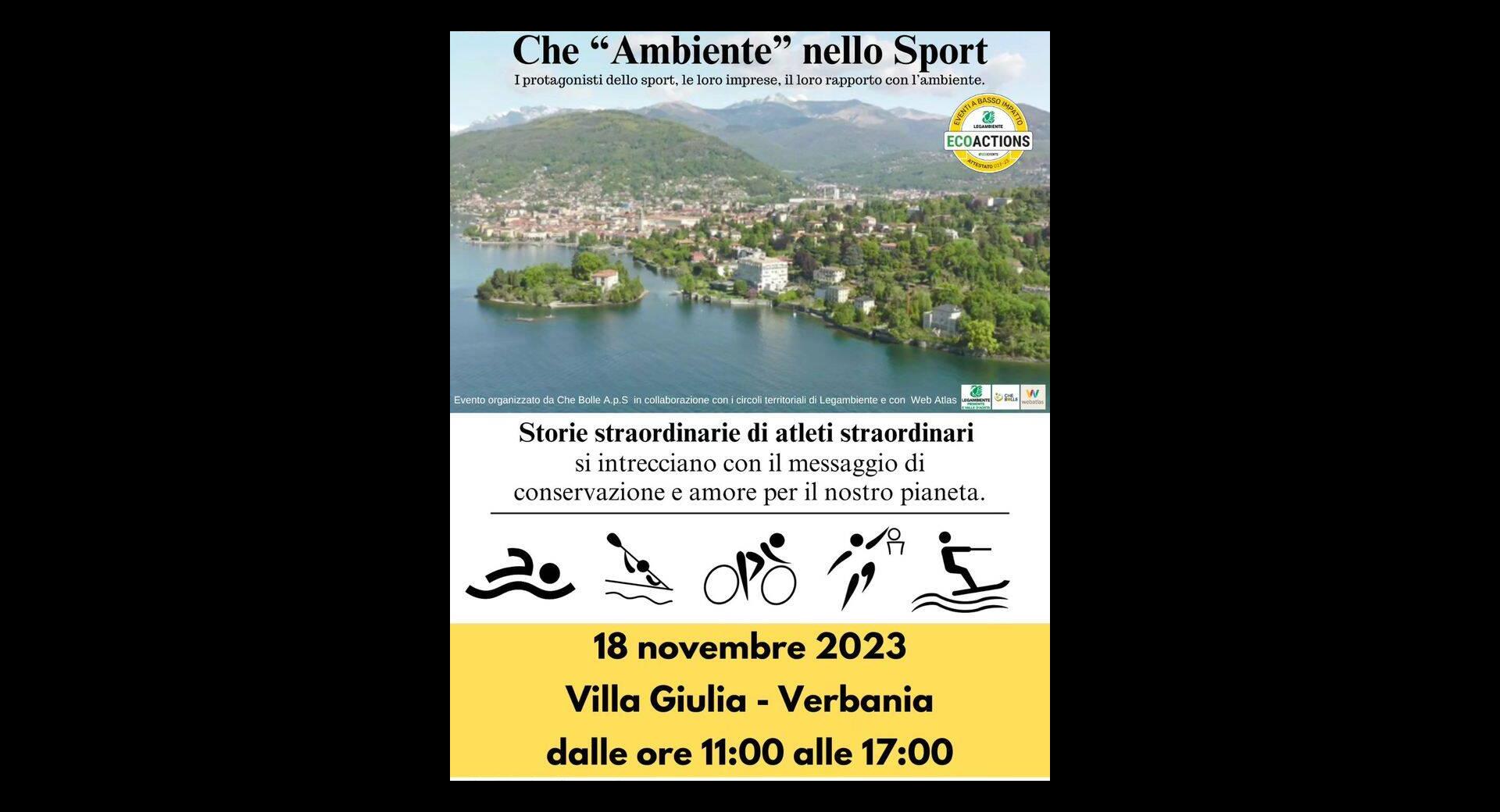 Che Ambiente nello sport  18 11 23
