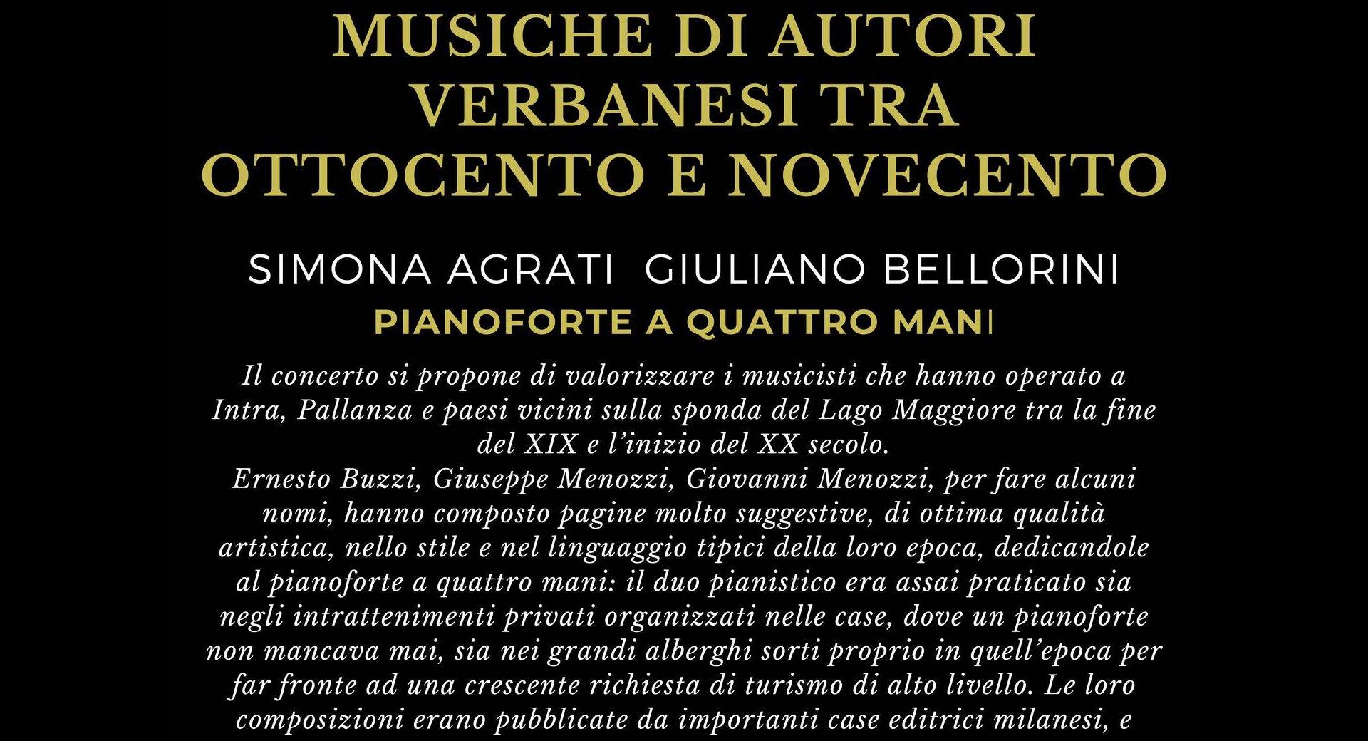 Concerto del duo pianistico Agrati e Bellorini
