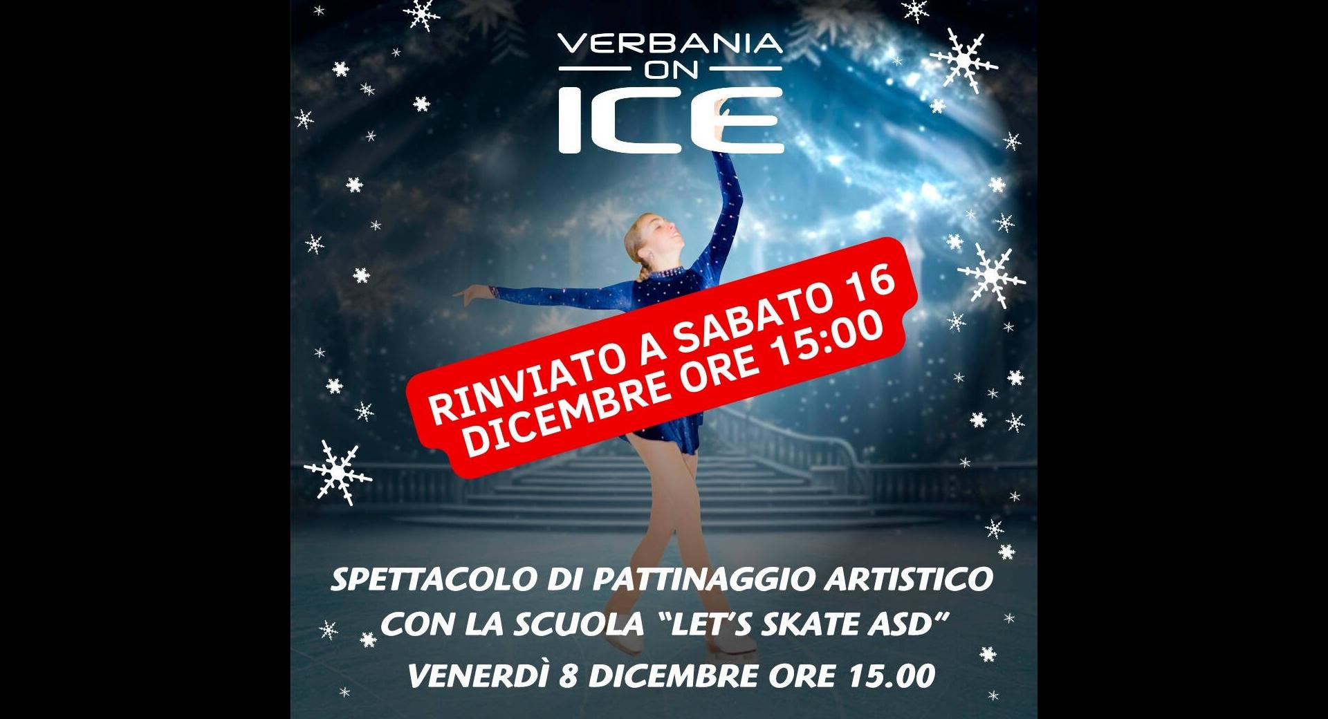 Spettacolo On Ice nuova data 16 12