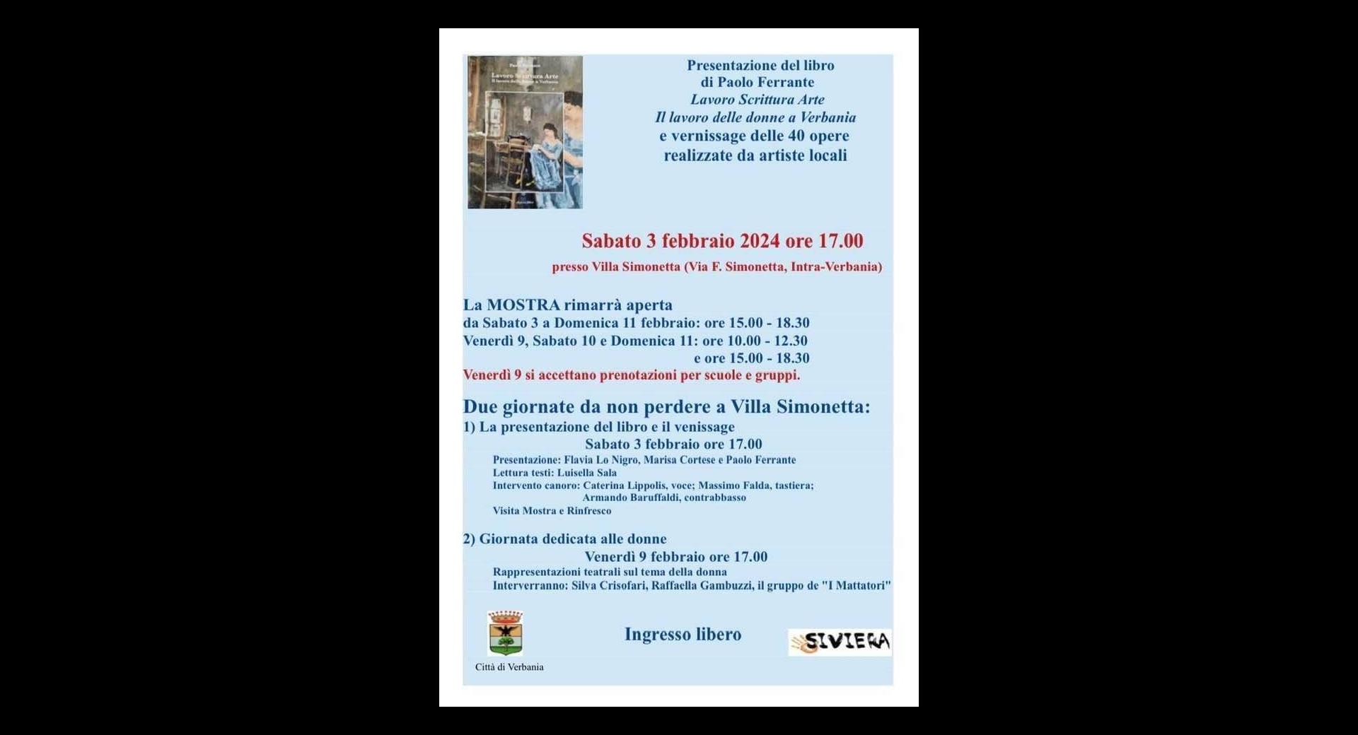 Iniziative Siviera febbraio 2024