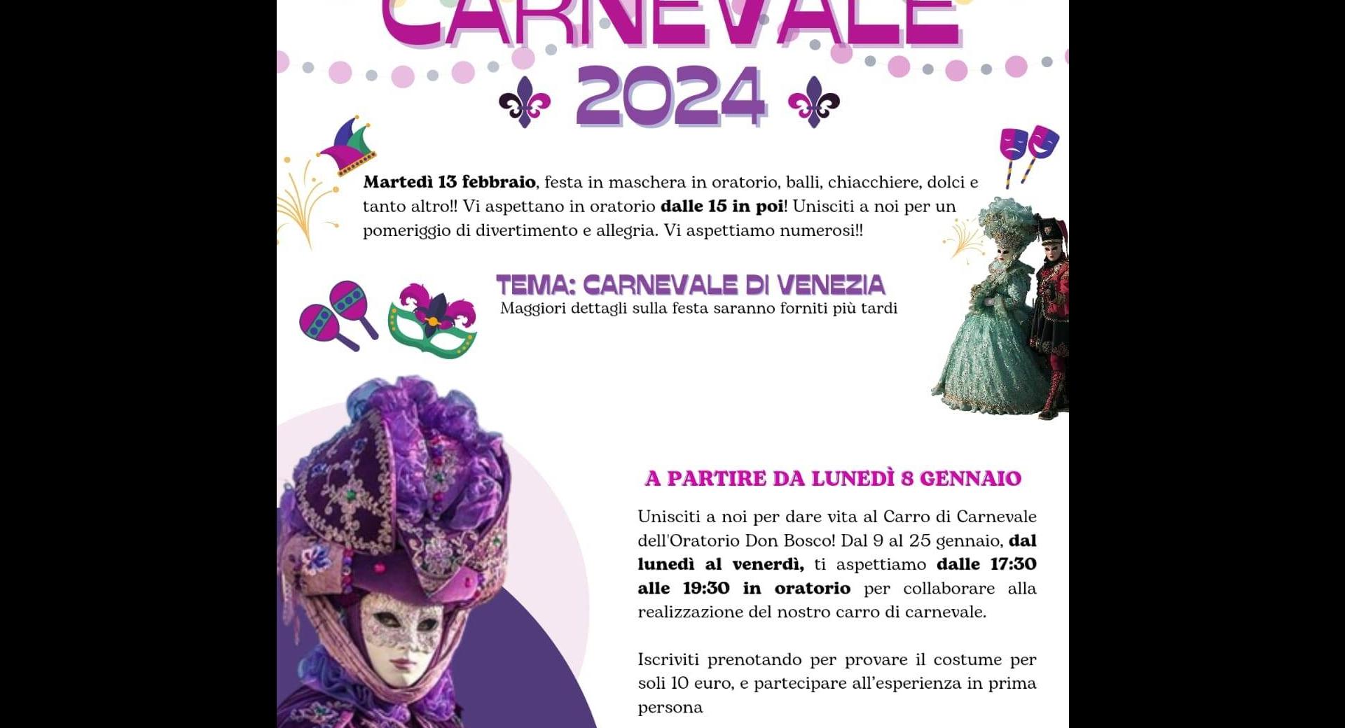 Oratorio Don Bosco - Carnevale 2024