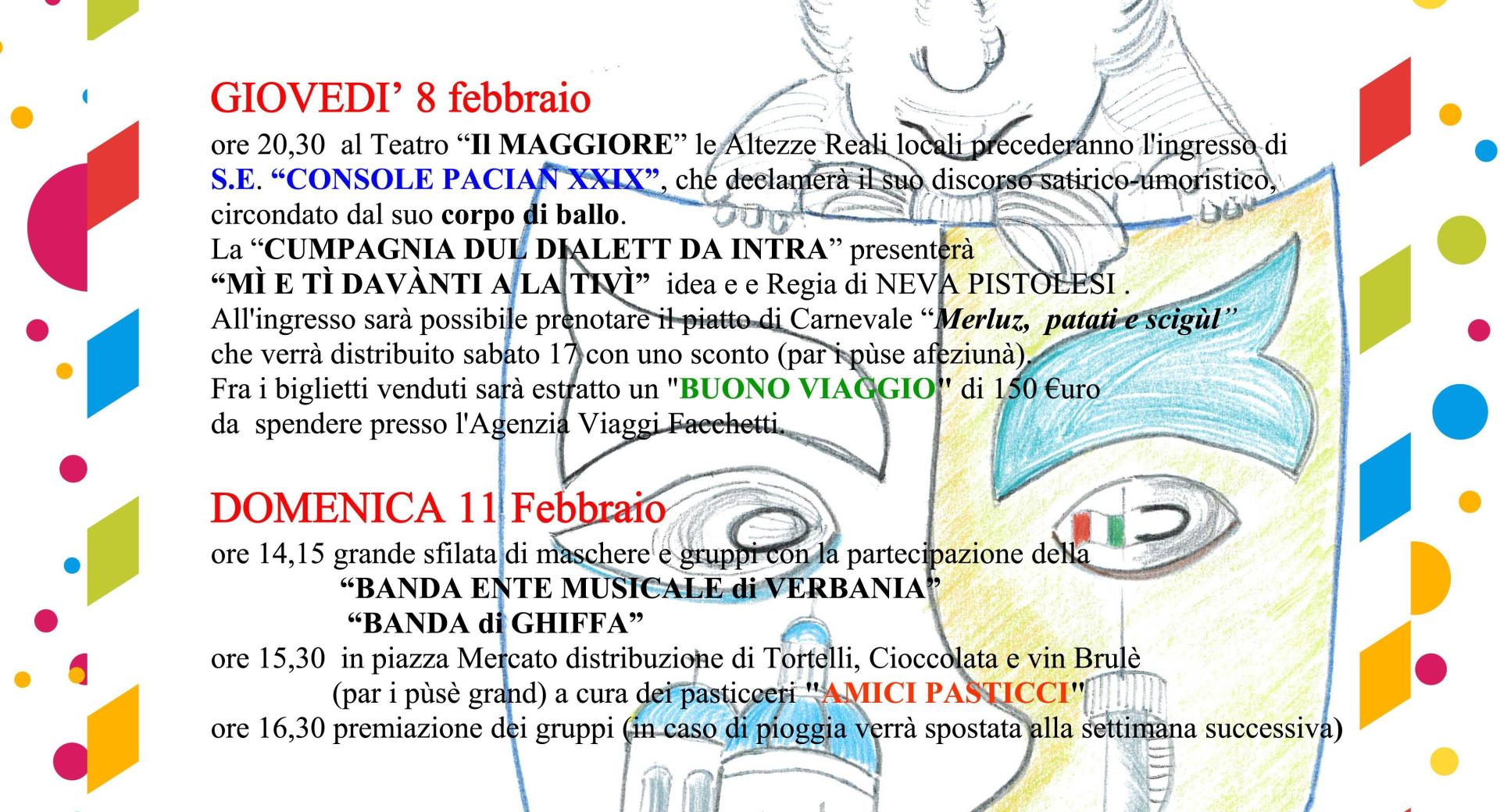 Carnevale Verbanese 2024 dei Paciàn da Intra 