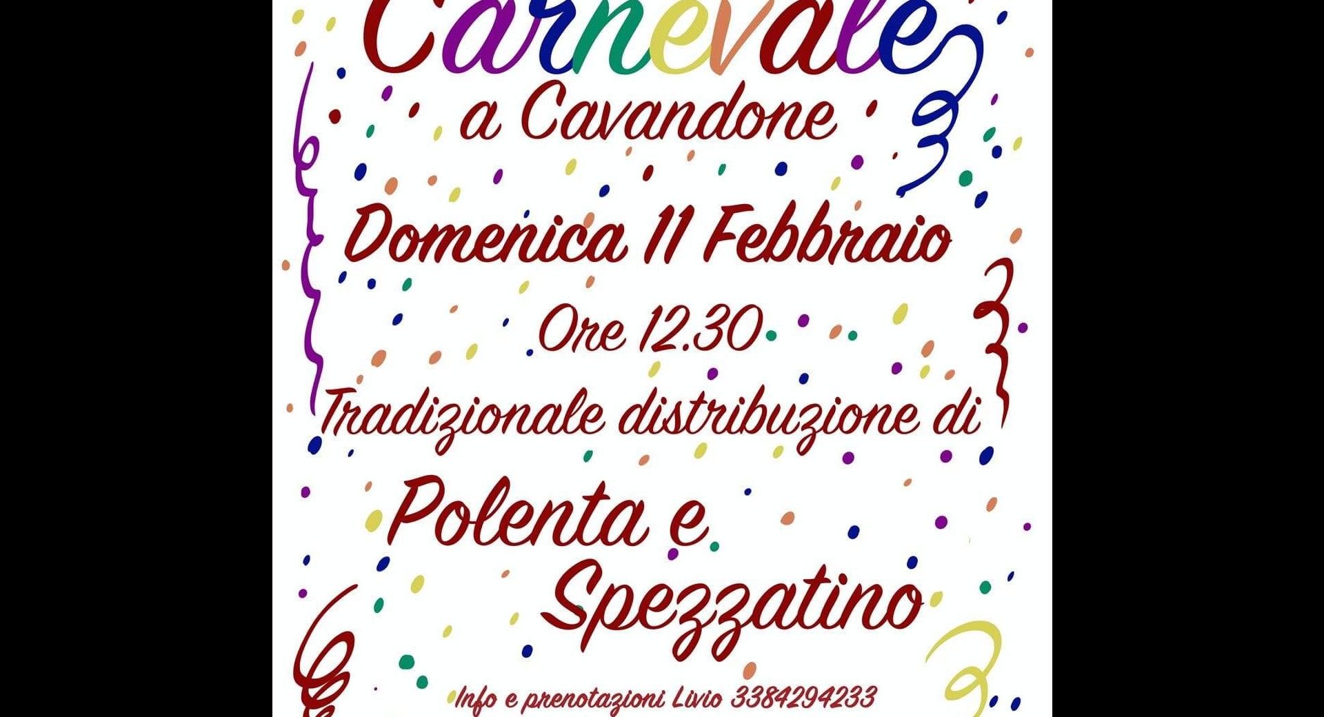 Carnevale a Cavandone 