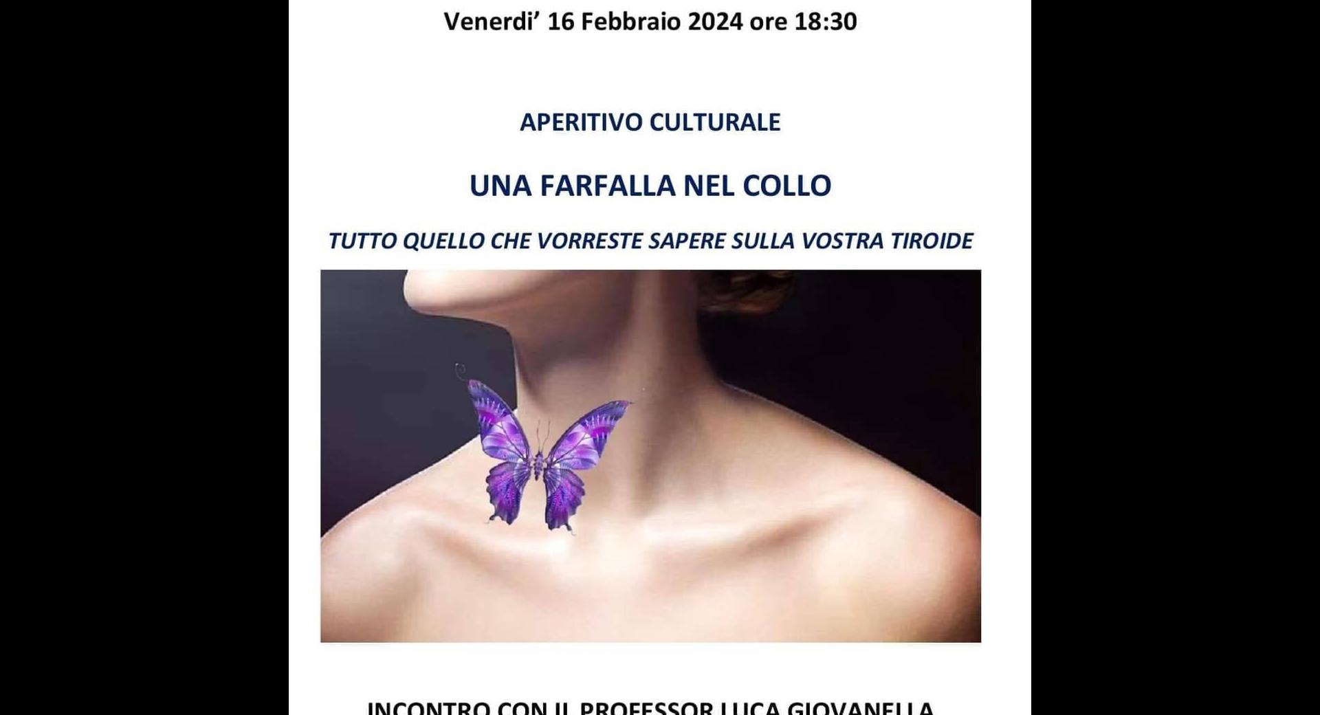 Una farfalla nel collo